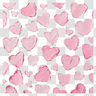 Love Background - Romantic Hearts Pattern Transparent PNG