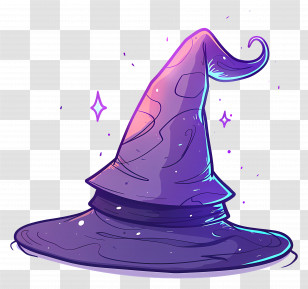 Halloween Cap - Magical Witch Hat Transparent PNG