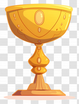 Golden Chalice Cup - Golden Trophy Illustration Transparent PNG