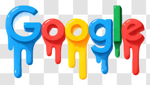 Melting Google Logo - Google Logo Design Transparent PNG