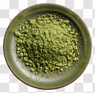 Matcha Powder - Green Powder In Bowl Transparent PNG