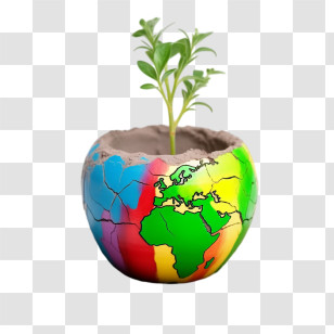 Green Sprout
 - Earth Pot With Growing Plant Illustration Transparent PNG