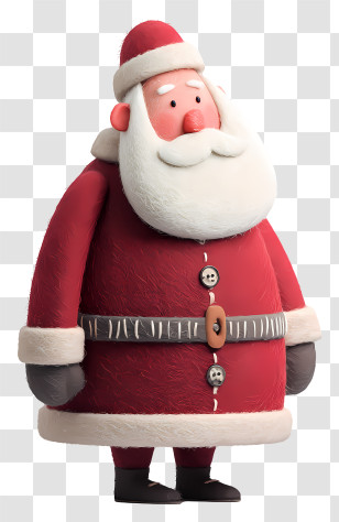Father Christmas - Santa Claus In Red Suit Transparent PNG
