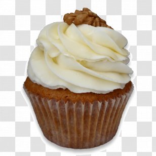Cupcake Carrot Cake Muffin Praline Cream - Icing - Chocolate Transparent PNG