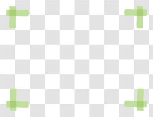 School Elements - Green Corner Frame Transparent PNG