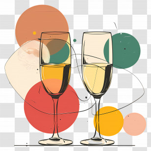 Champagne - Celebratory Wine Glasses Transparent PNG