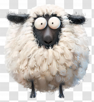 Cartoon Sheep - Cute Cartoon Sheep Transparent PNG