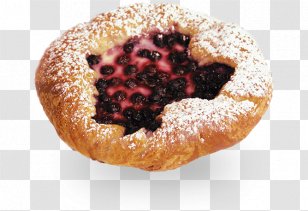 Blueberry Pie Danish Pastry Treacle Tart Muffin - Blackberry Transparent PNG