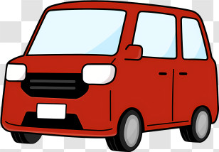 Car - Red Car Illustration Transparent PNG