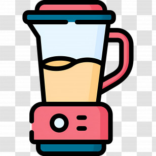 Blender - Illustrated Blender With Contents Transparent PNG