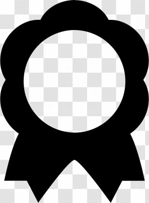 Gold Medal Clip Art - Black Transparent PNG