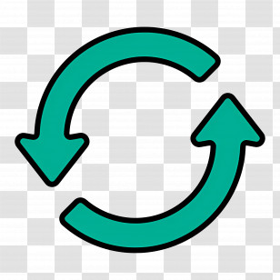 Circular Arrow - Green Circular Arrows Symbol Transparent PNG