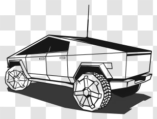 Cybertruck - Futuristic Car Design Transparent PNG