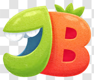 Jb Logo - Playful Colorful Letter Duo Transparent PNG