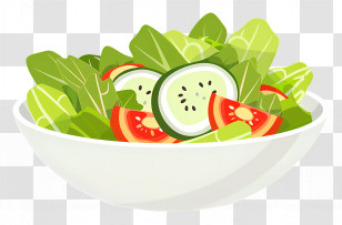 Salad - Healthy Bowl Of Fresh Vegetable Salad Transparent PNG