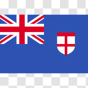 Fiji Flag - Blue And Red Flag With Union Jack Transparent PNG
