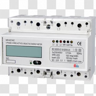 Electricity Meter DIN Rail Deutsches Institut FÃ¼r Normung Energy - Singlephase Electric Power Transparent PNG