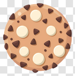 Chocolate Chip Cookie - Delicious Chocolate Chip Cookie Illustration Transparent PNG