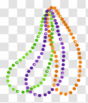 Mardi Beads - Colorful Beads In Artistic Arrangement Transparent PNG