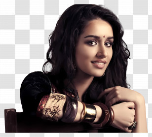 Shraddha Kapoor - Traditional Woman With Bangles Transparent PNG