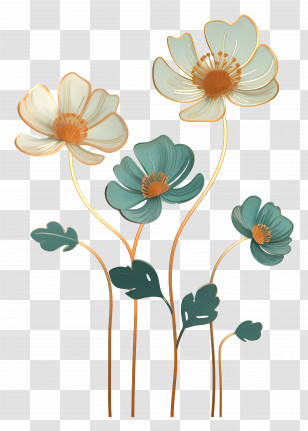 Flower Background - Elegant Floral Design Transparent PNG