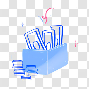 Money - Wallet Filled With Money And Coins Transparent PNG