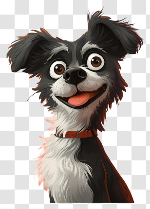 Cartoon Dog - Cartoon Dog With Joyful Expression Transparent PNG