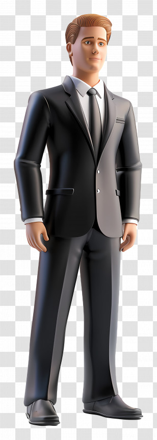 Standing Businessman - 3D Businessman Character In Suit Transparent PNG