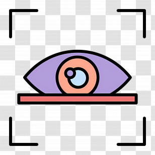 Eye Scanner - Eye Icon With Focus Frame Transparent PNG