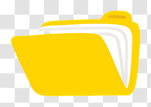 Confidential Documents - Yellow Folder With Documents Transparent PNG