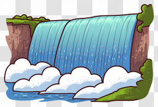 Niagara Falls - Serene Waterfall In Nature Transparent PNG
