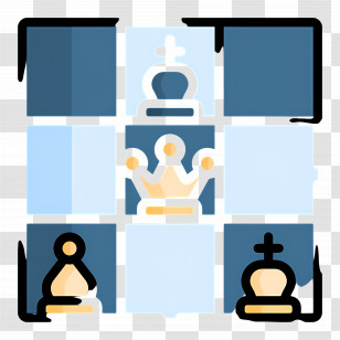 Chess - Chess Pieces On A Board Transparent PNG