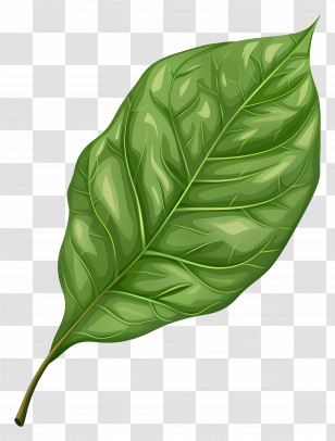 Green Leaf - Bright Green Botanical Leaf Transparent PNG