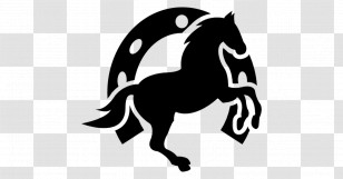 Horse White Black Mane Head Transparent PNG