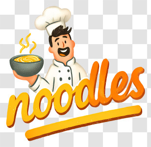 Noodles Logo - Noodles Chef Restaurant Logo Transparent PNG