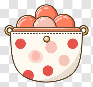 Open Coin Purse - Polka Dot Purse With Red Dots Transparent PNG