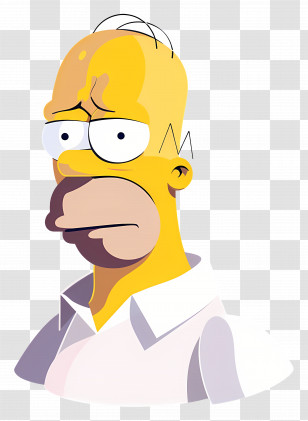 Homer Simpson - Famous Cartoon Character Transparent PNG