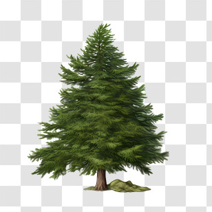 Evergreen Tree - Evergreen Pine Tree In Natural Surroundings Transparent PNG