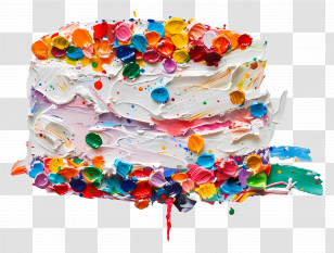 Oil Painting - Abstract Colorful Paint Texture Transparent PNG