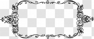 Monochrome Photography Clip Art - Area - Black Frame Transparent PNG