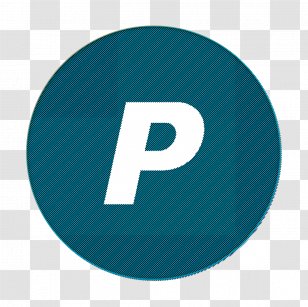 Paypal Icon - Electric Blue - Material Property Logo Transparent PNG