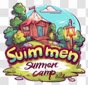 Summer Camp - Summer Camp Sign Transparent PNG