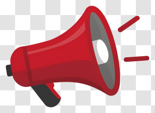 Red Megaphone - Red Megaphone For Announcement Transparent PNG