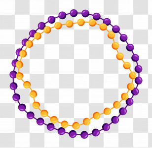 Mardi Beads - Colorful Beaded Necklaces Transparent PNG
