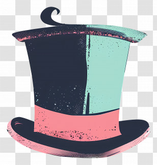 Top Hat - Vintage Top Hat Transparent PNG