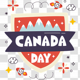 Canada Day - Canada Day Celebration Badge Transparent PNG