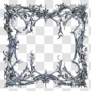 Metal Frame - Ornate Metallic Frame Transparent PNG