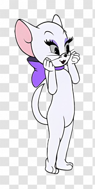 Toodles Galore - Standing White Mouse Cartoon Character Transparent PNG