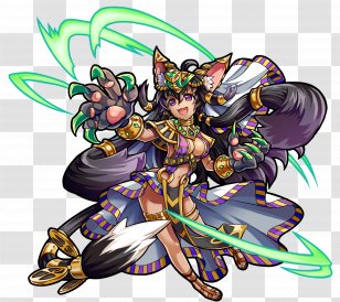 Monster Strike Bastet Goddess Deity Ancient Egypt - Character Transparent PNG