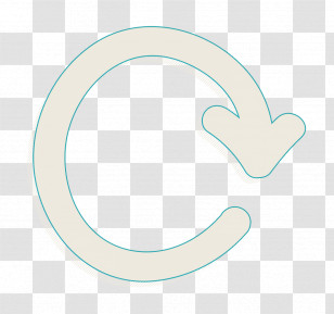 Repeat Hand Drawn Circular Arrow Symbol Icon Hand Drawn Icon Irregular Icon Transparent PNG